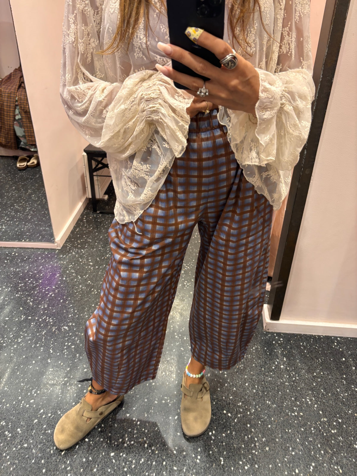 JOHANNA - Pantalon à carreaux