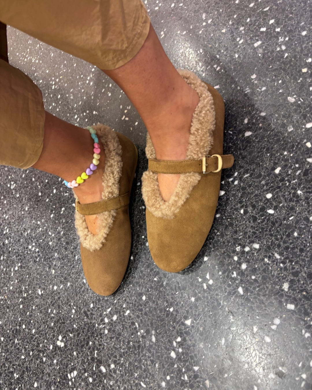 TORAL - ballerines fourrées à bride