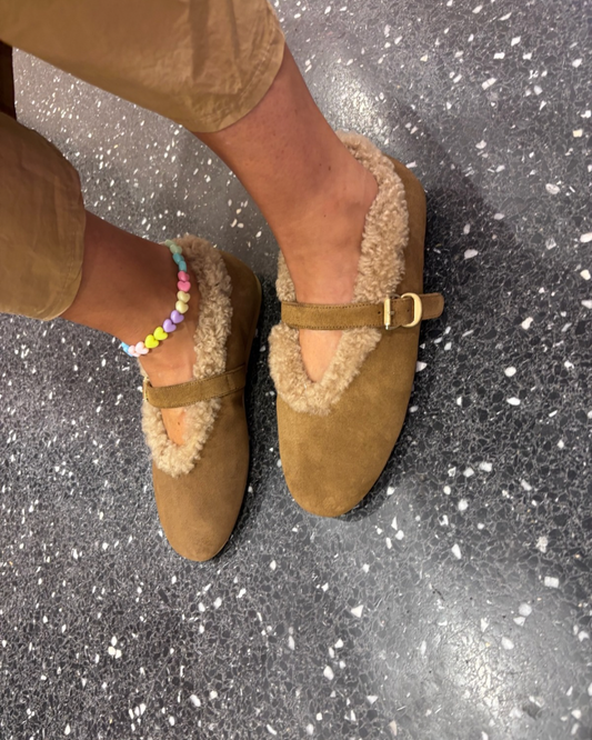 TORAL - ballerines fourrées à bride