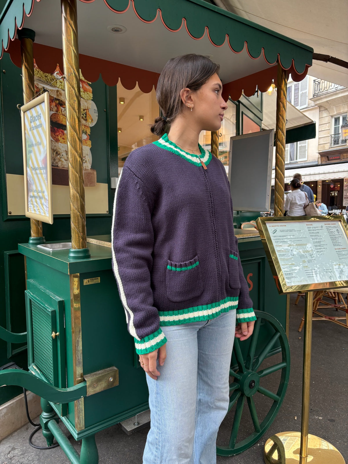 ONE TEE - veste indigo Paname All star