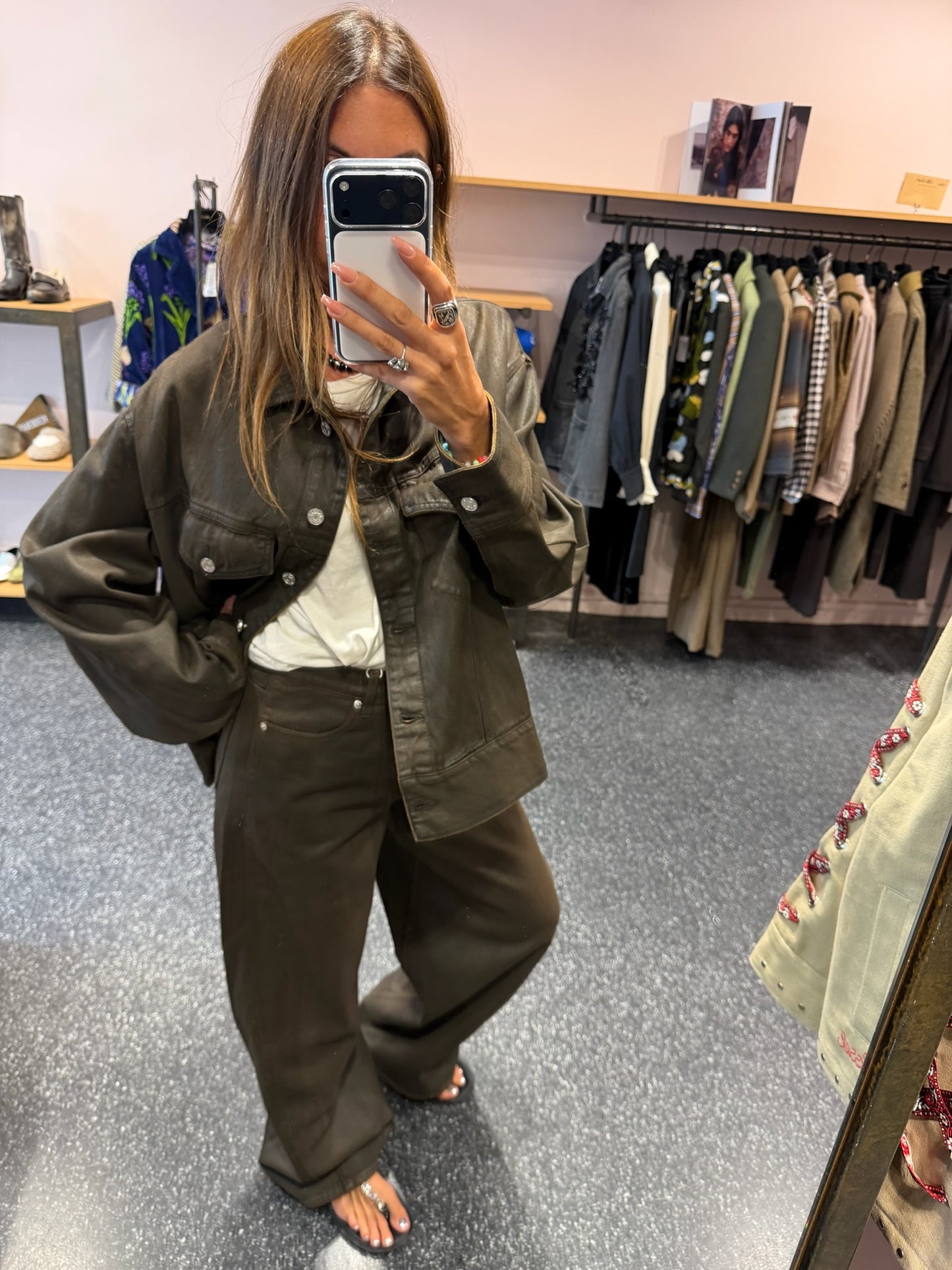 LABDIP - Veste en jean glossy