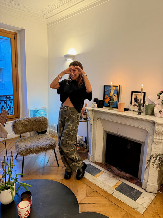 Pantalon cargo camouflage