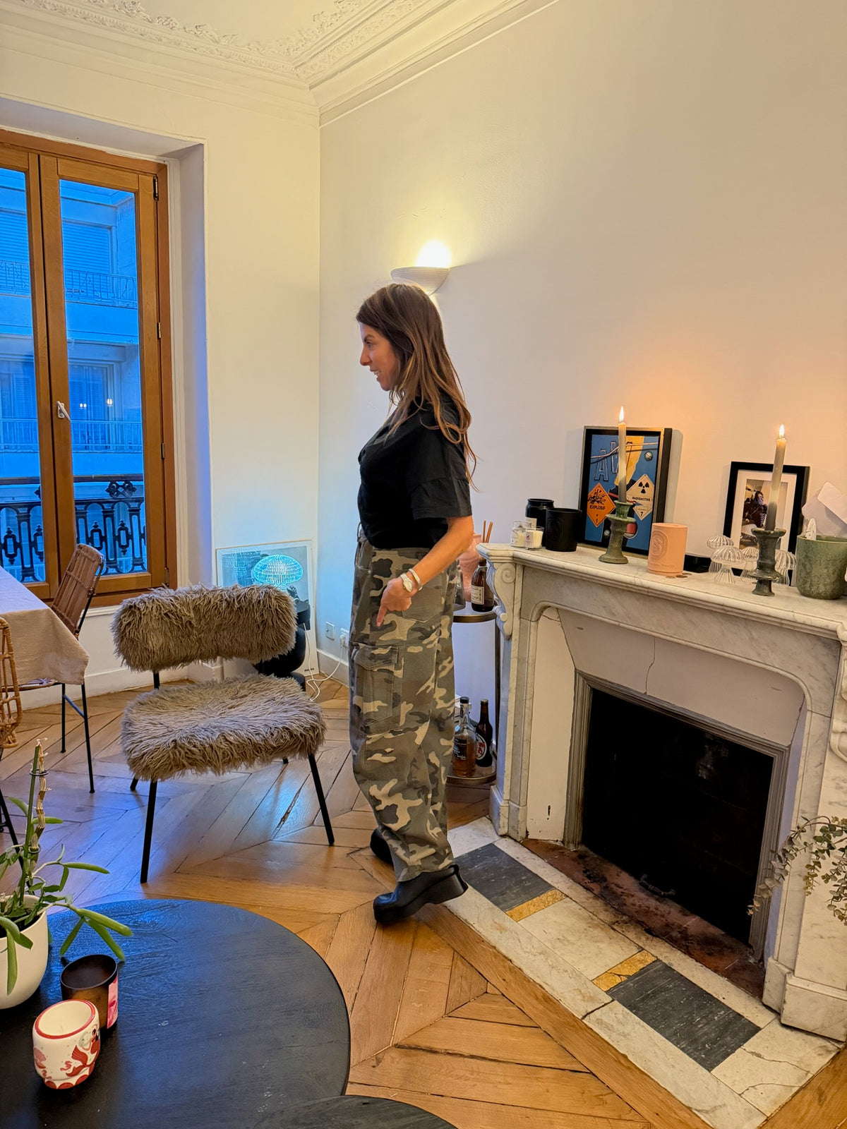 Pantalon cargo camouflage