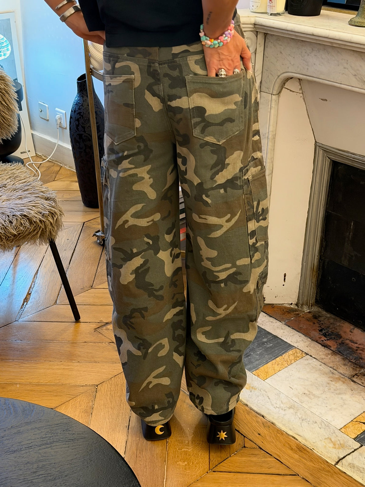 Pantalon cargo camouflage