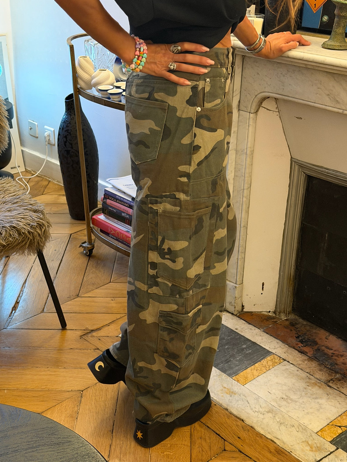 Pantalon cargo camouflage