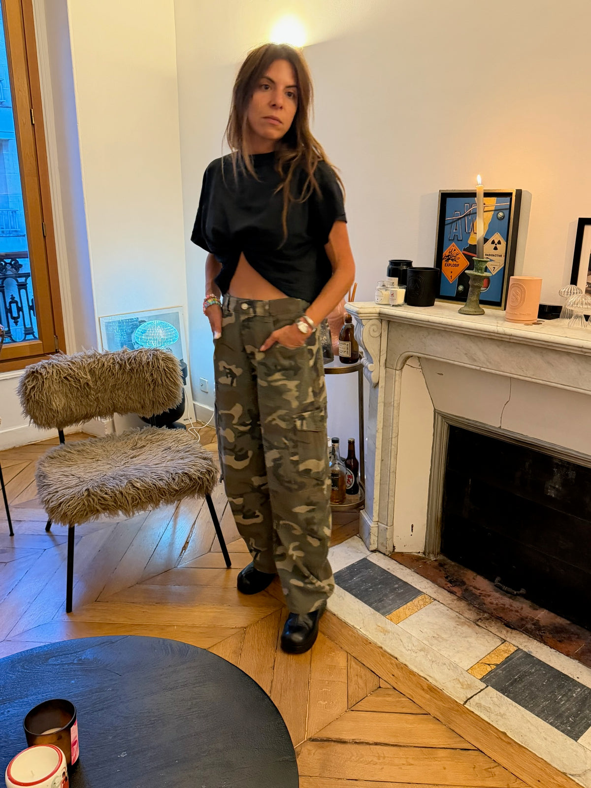 Pantalon cargo camouflage