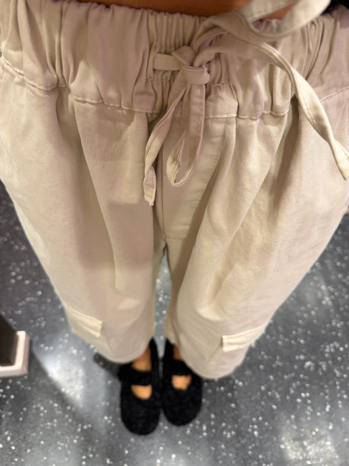 JOHANNA - Pantacourt cargo coton souple