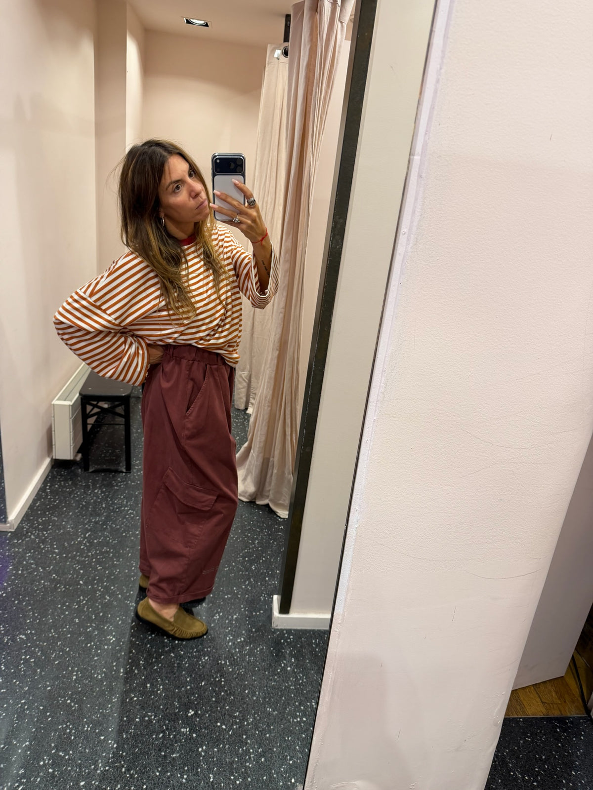 JOHANNA - Pantalon cargo taille élastique