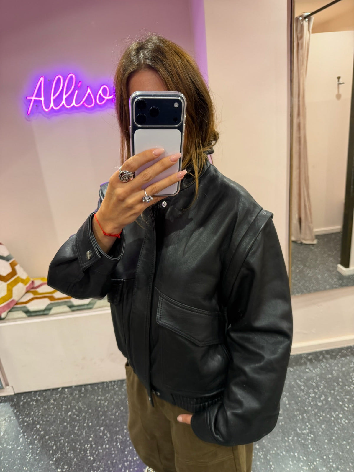 PARIENTE - veste en cuir