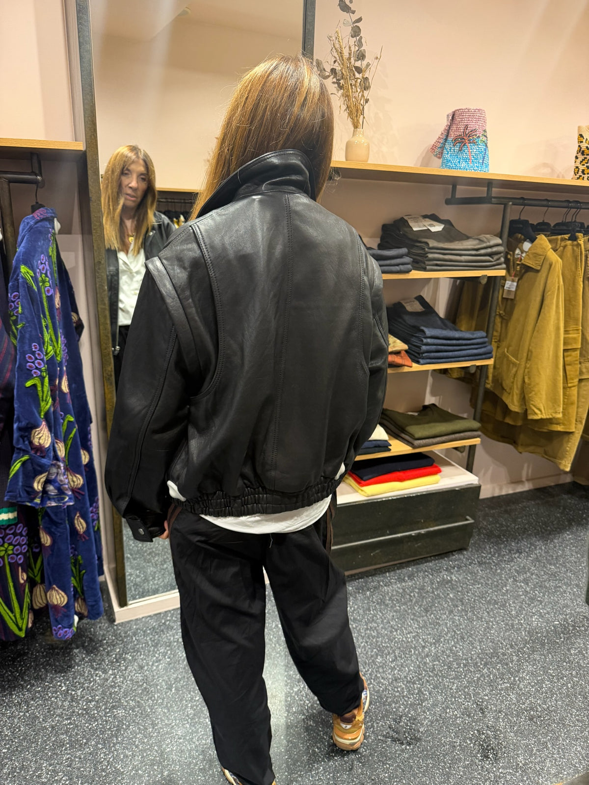 PARIENTE - veste en cuir