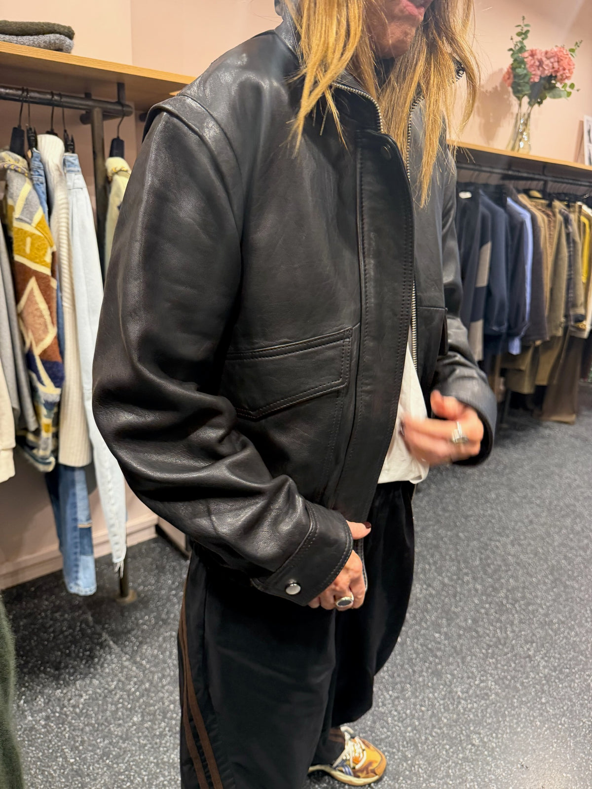 PARIENTE - veste en cuir