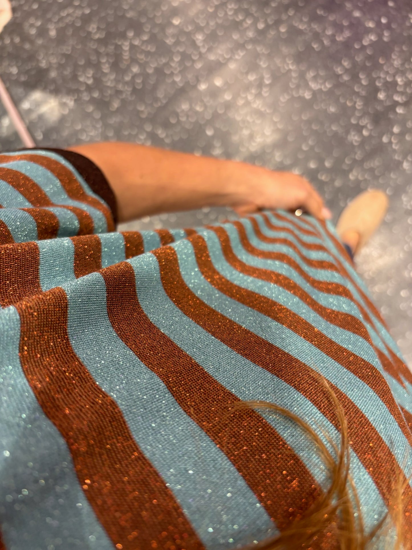 JOHANNA - t-shirt rayé lurex