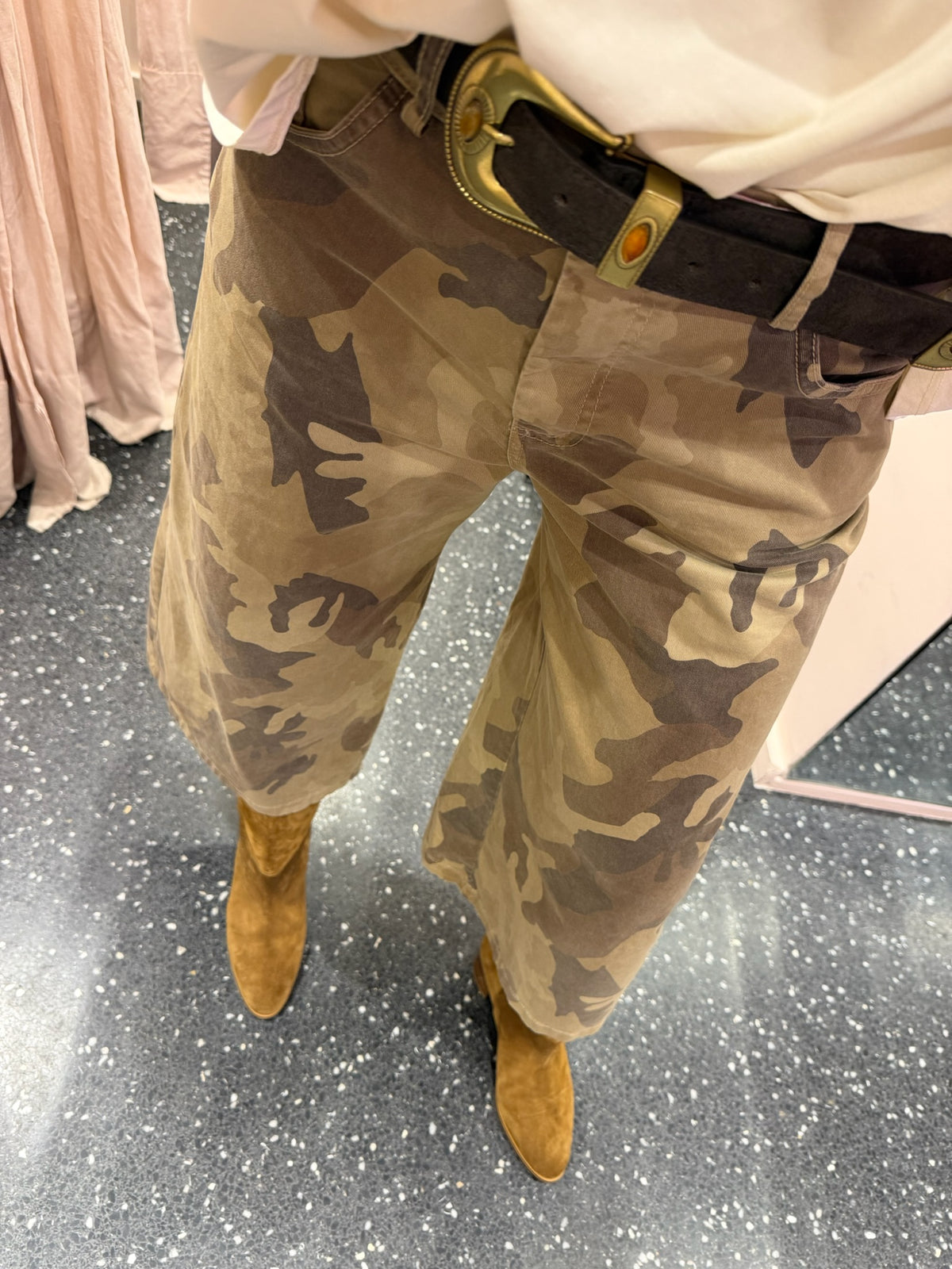 JOHANNA - Pantacourt camouflage