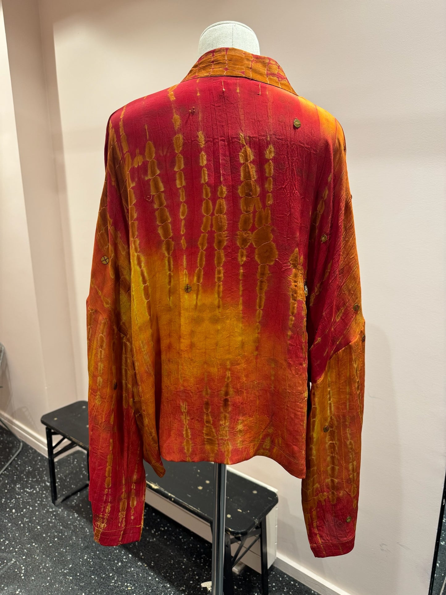 Kimono en soie et broderies