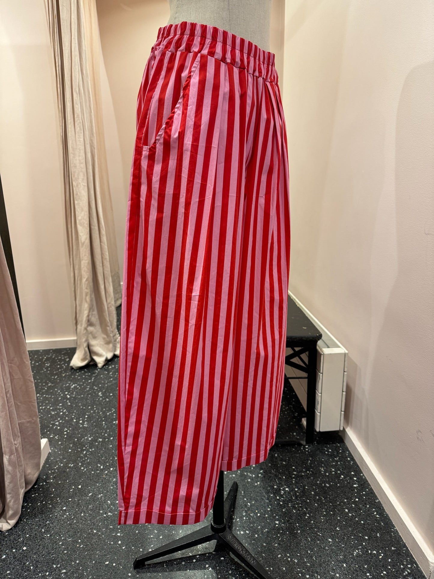 JOHANNA - Pantalon rayé bicolore