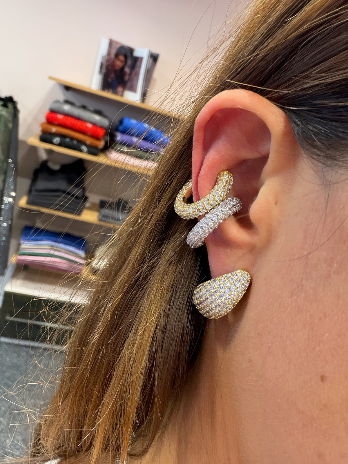 Bague d’oreille chunky Diamond