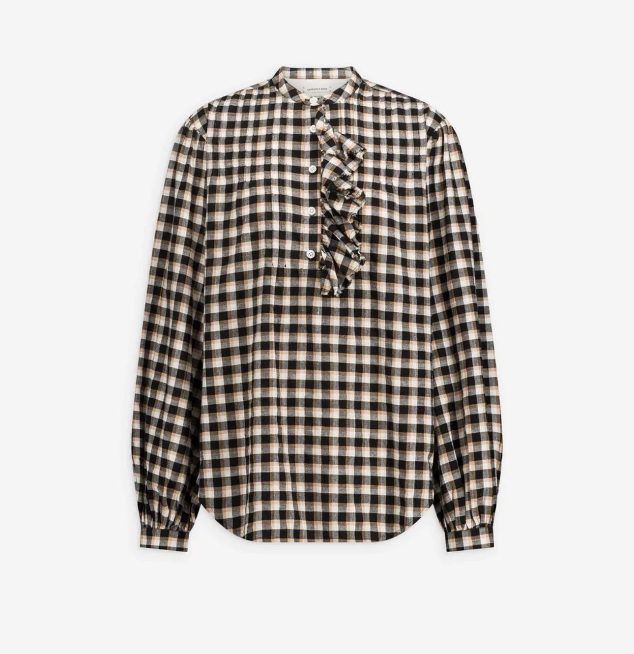 LAURENCE BRAS - Blouse à carreaux noirs