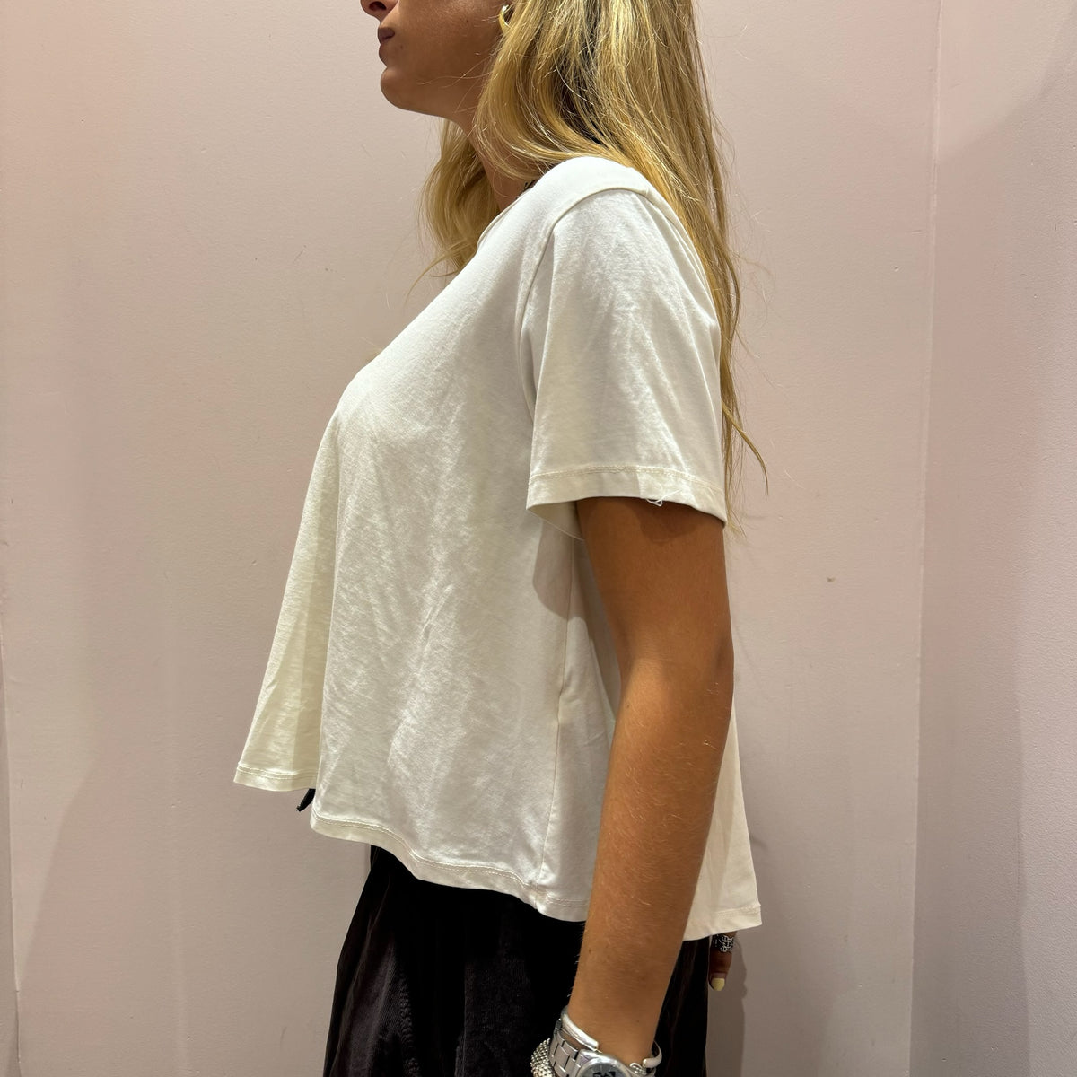 JOHANNA - T-shirt manches courtes évasé