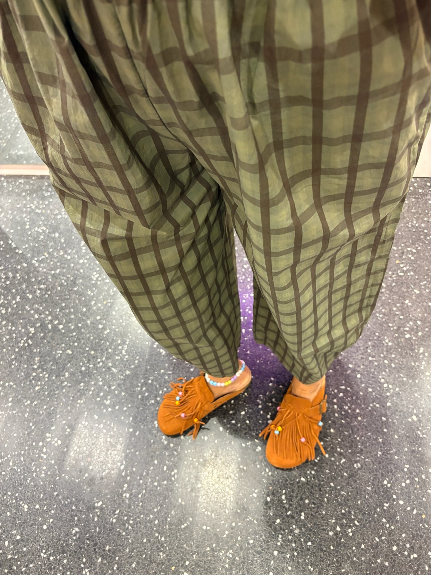 JOHANNA - Pantalon à carreaux
