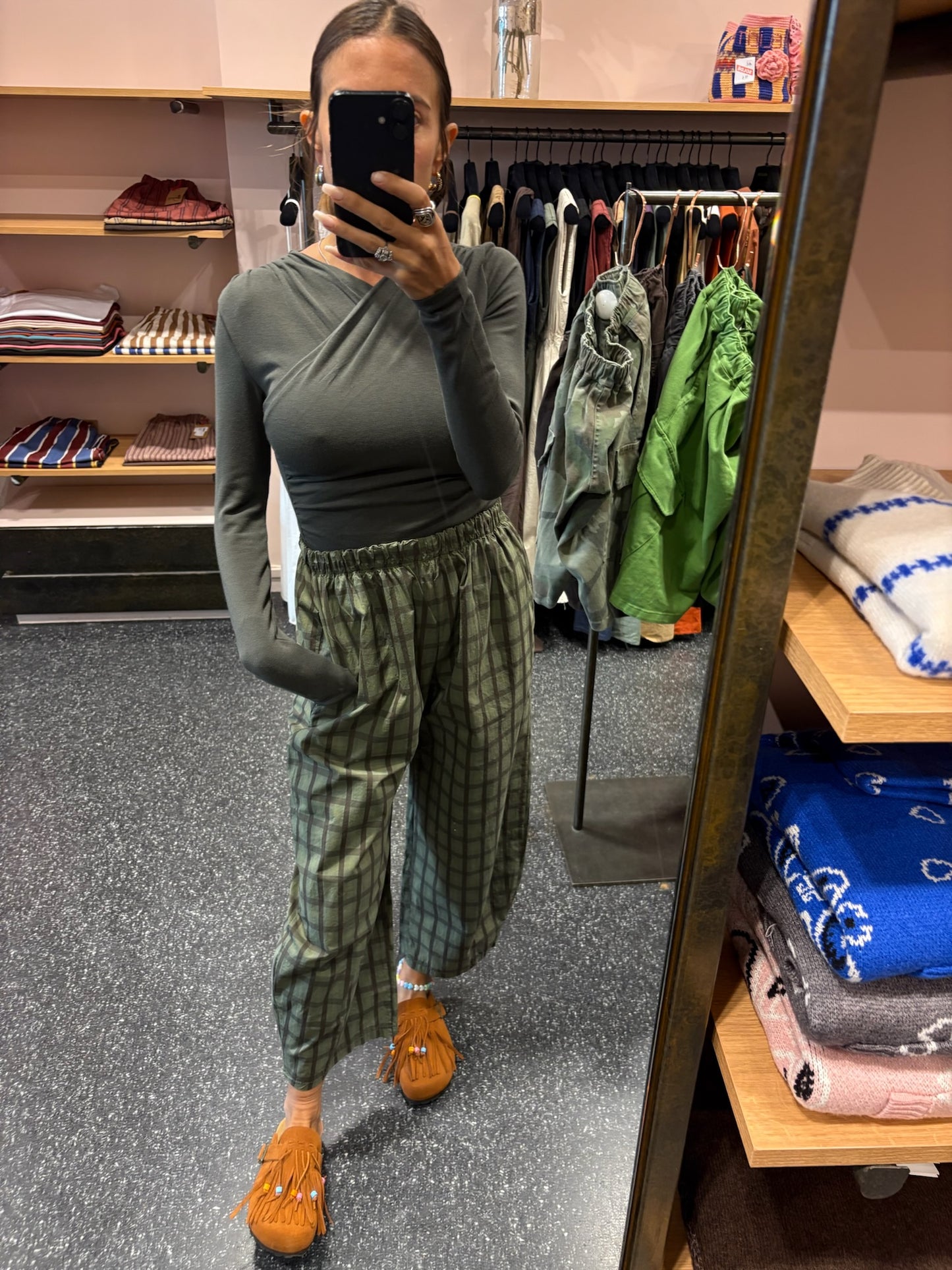 JOHANNA - Pantalon à carreaux