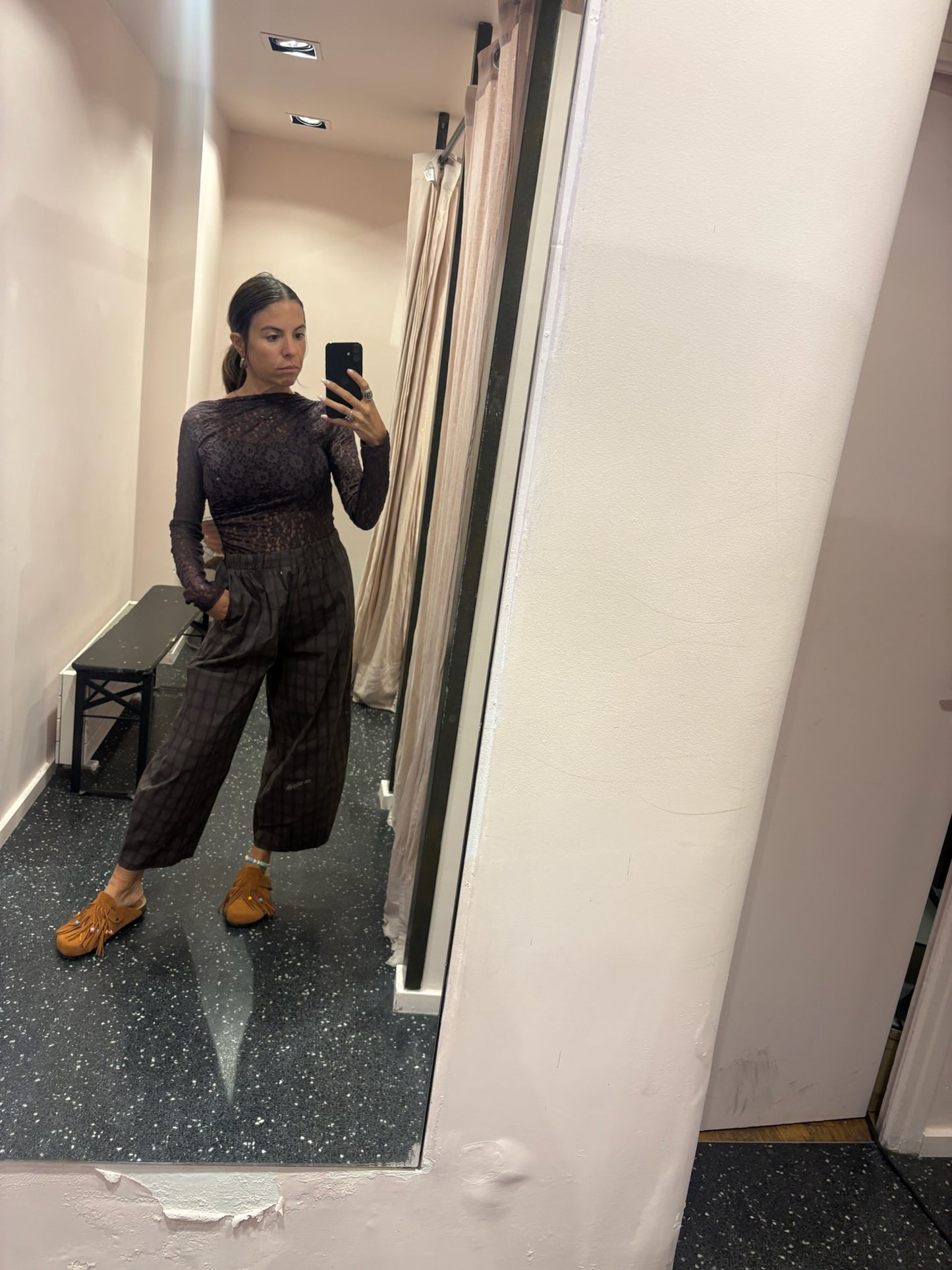 JOHANNA - Pantalon à carreaux