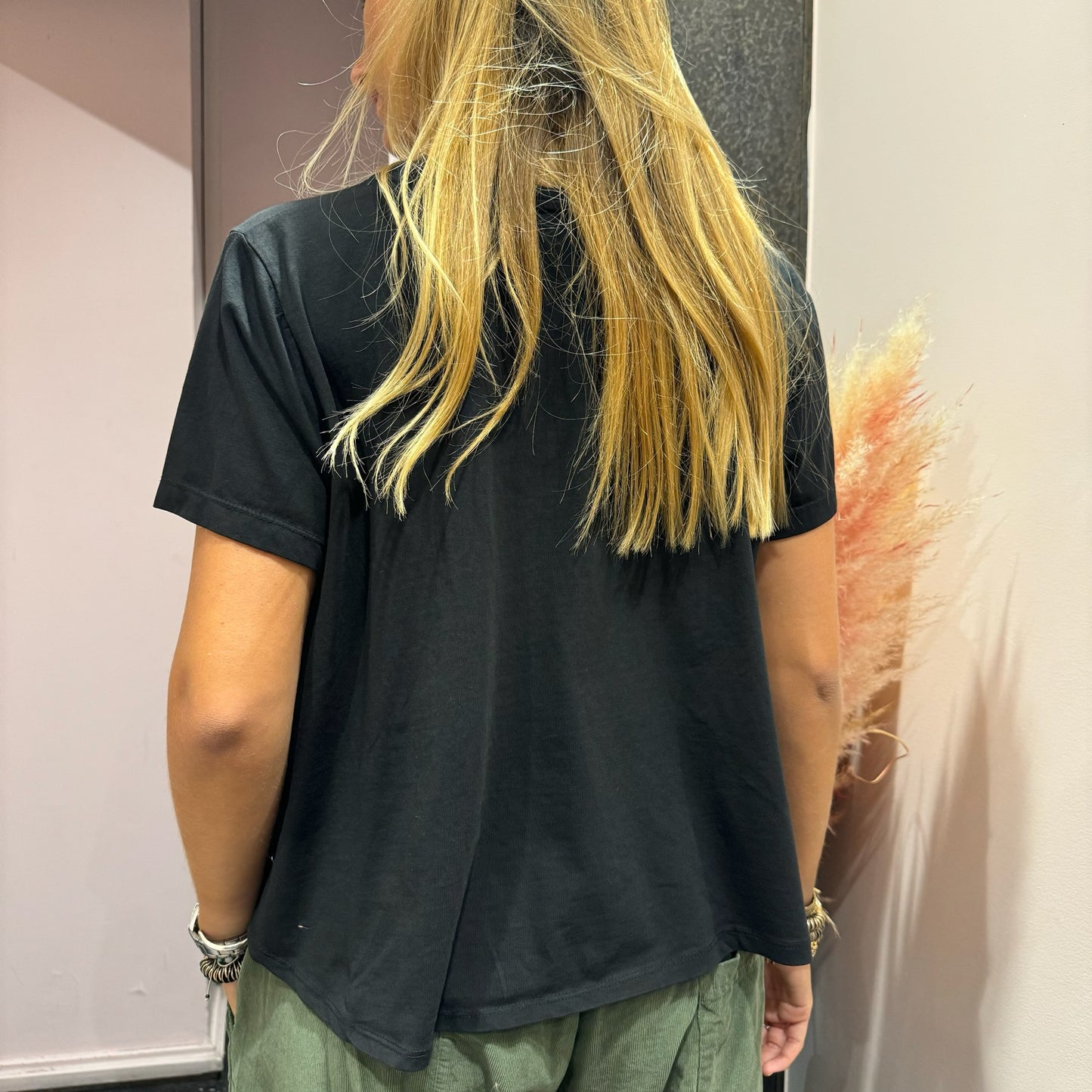 JOHANNA - T-shirt manches courtes évasé