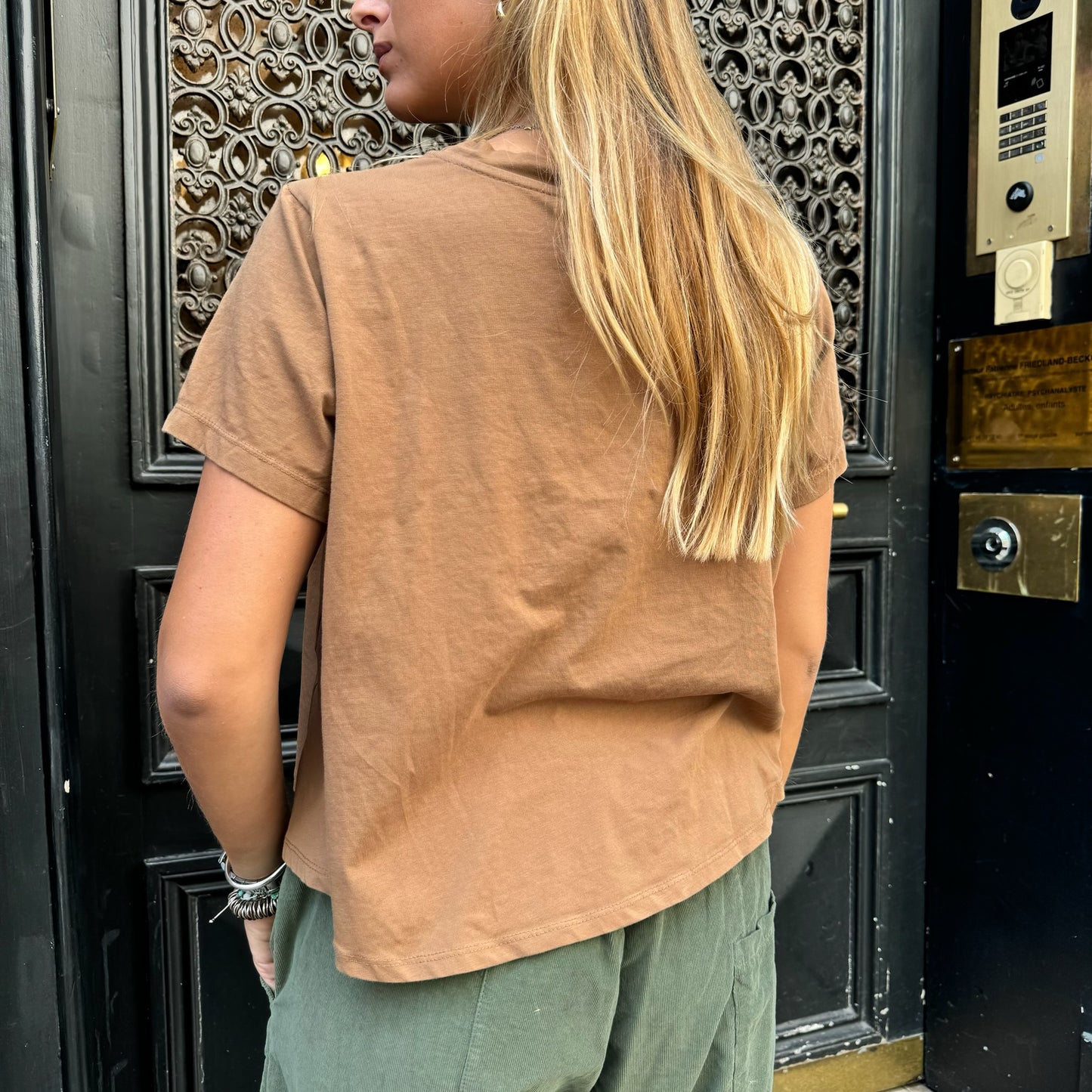JOHANNA - T-shirt manches courtes évasé