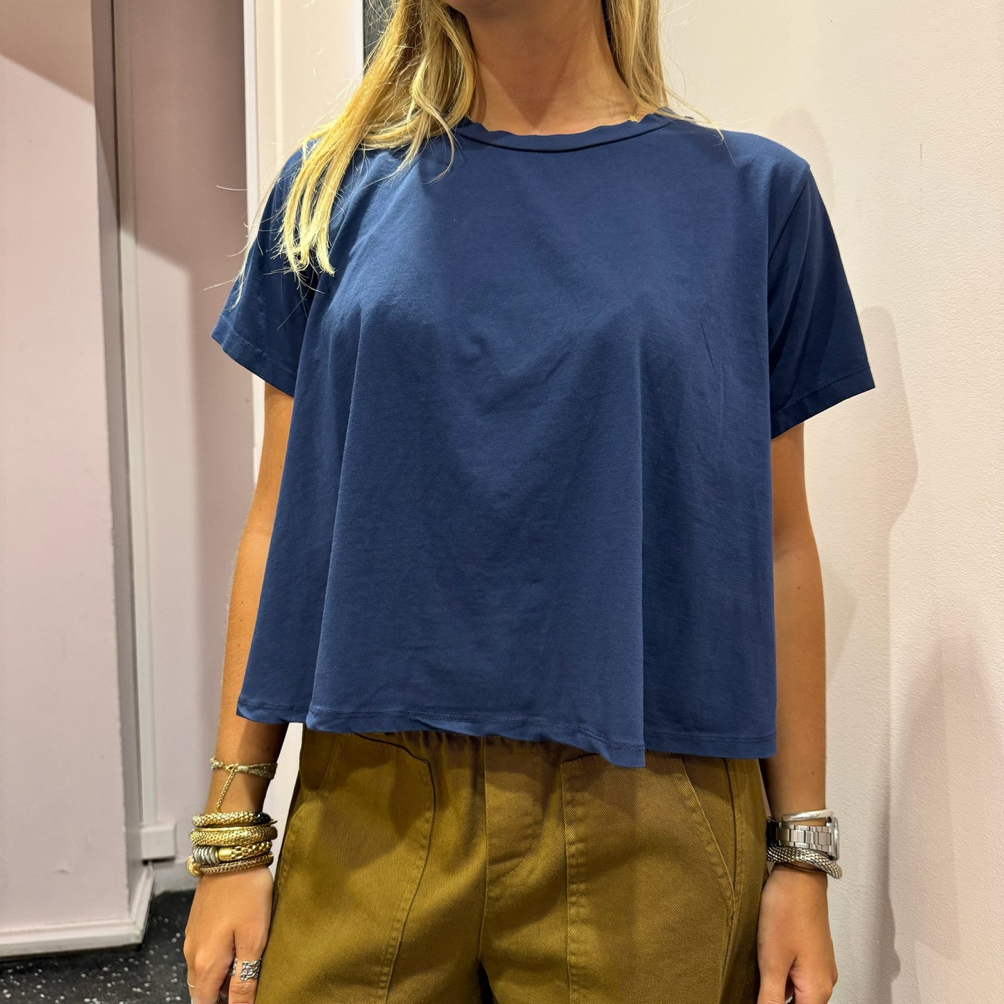 JOHANNA - T-shirt manches courtes évasé