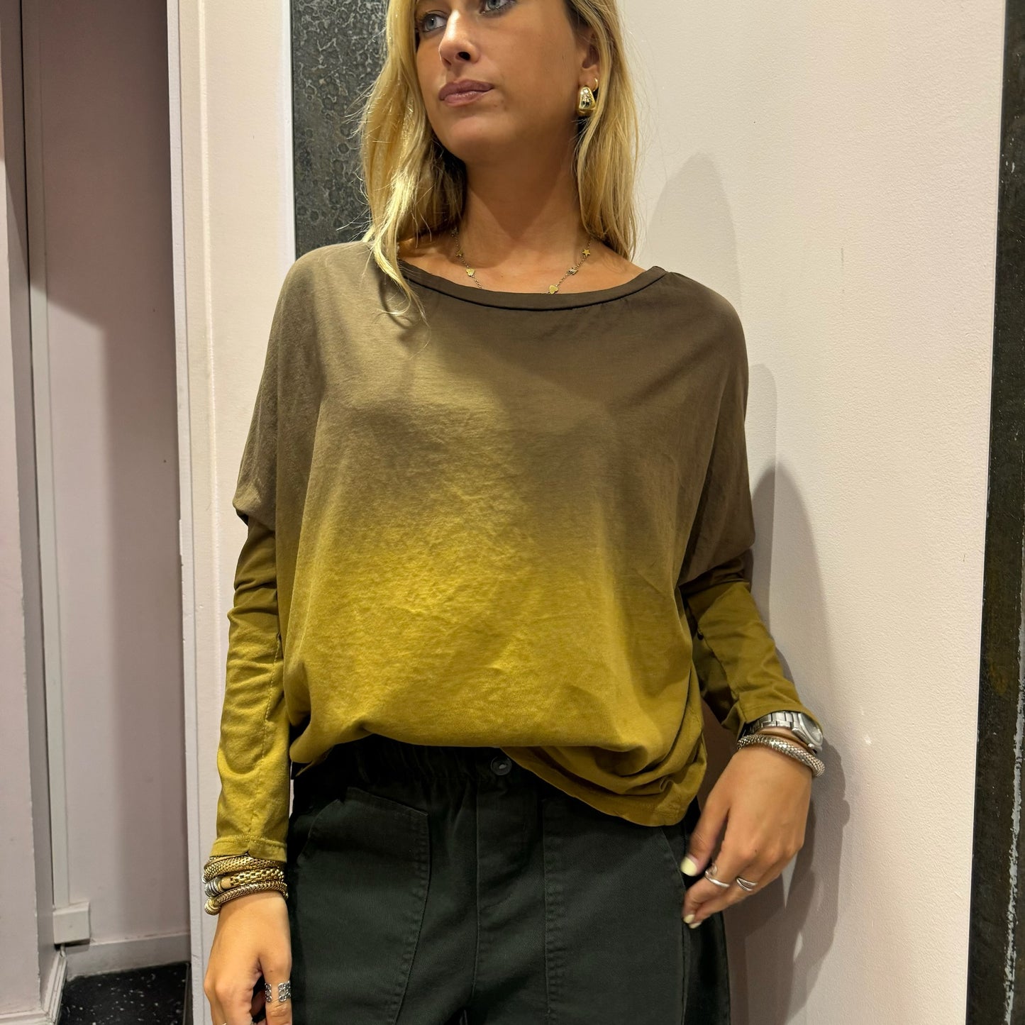 JOHANNA-T-shirt Tie & Dye manches longues