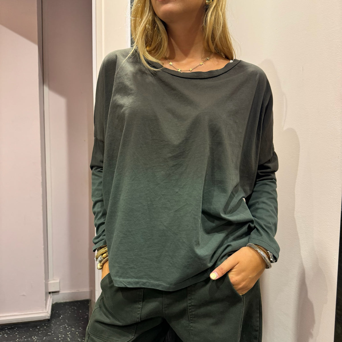 JOHANNA-T-shirt Tie & Dye manches longues