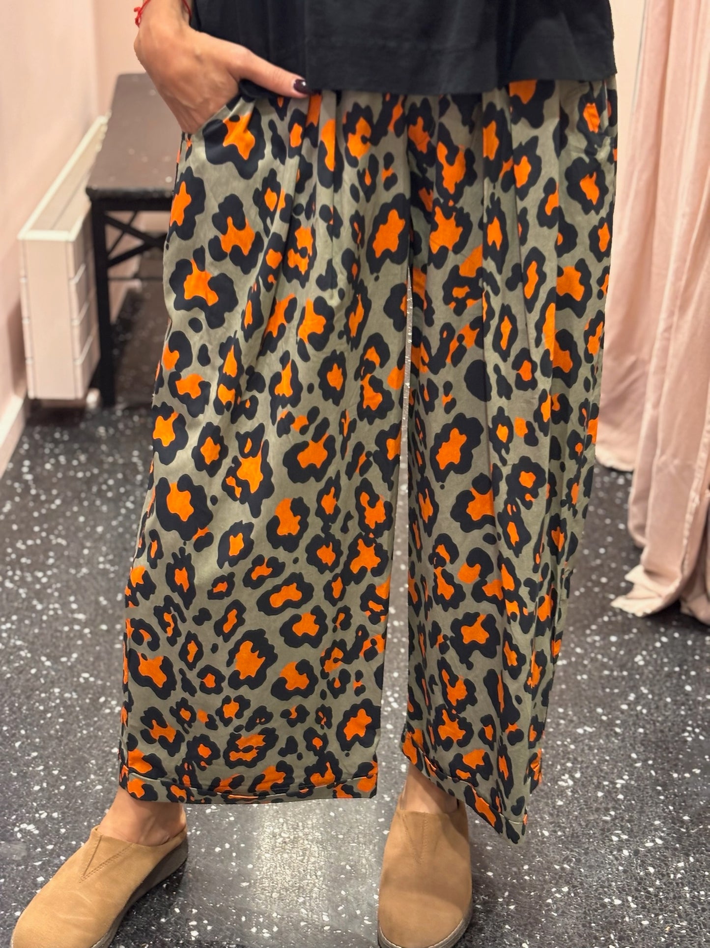 JOHANNA - Pantalon léopard