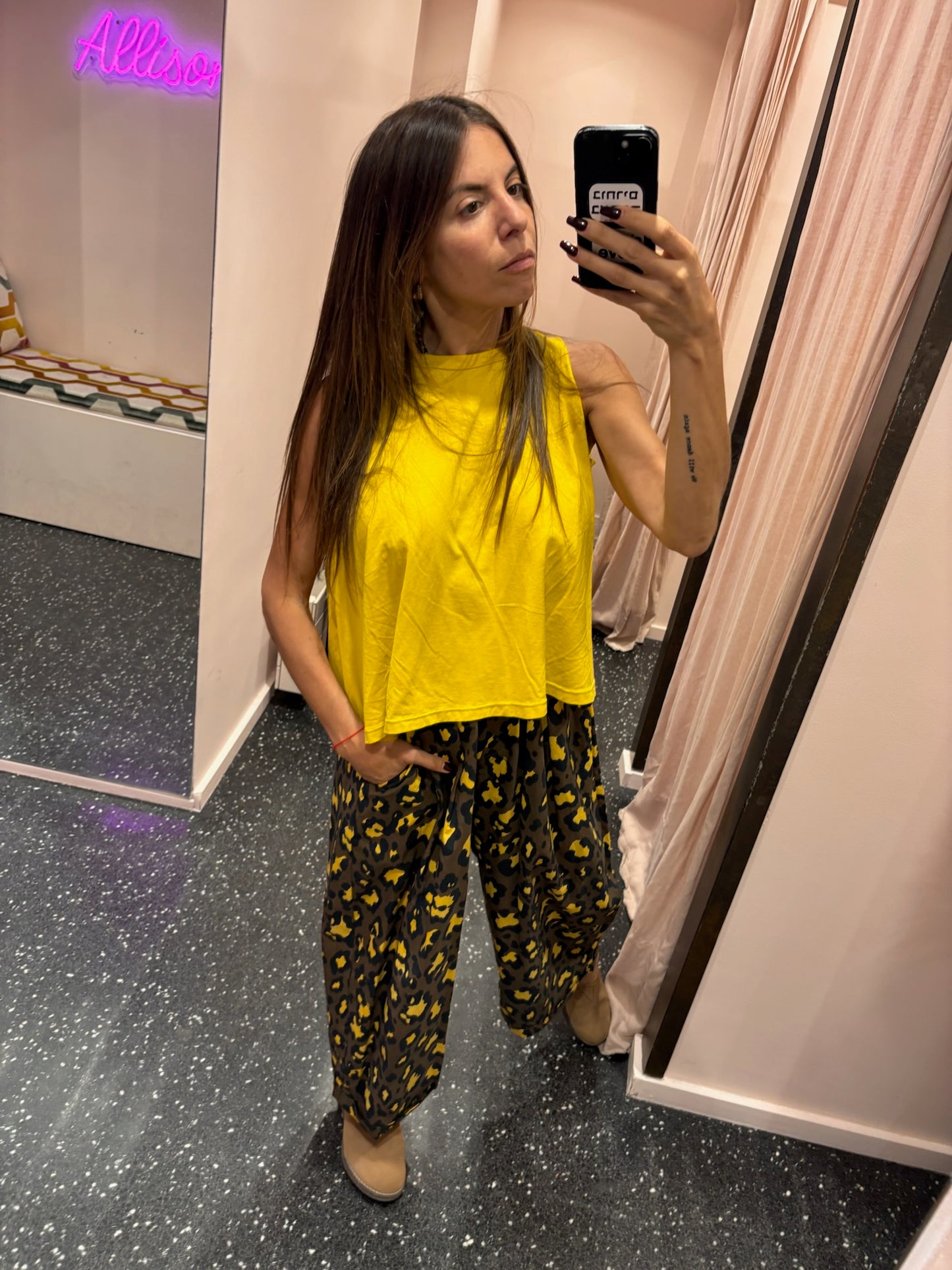 JOHANNA - Pantalon léopard
