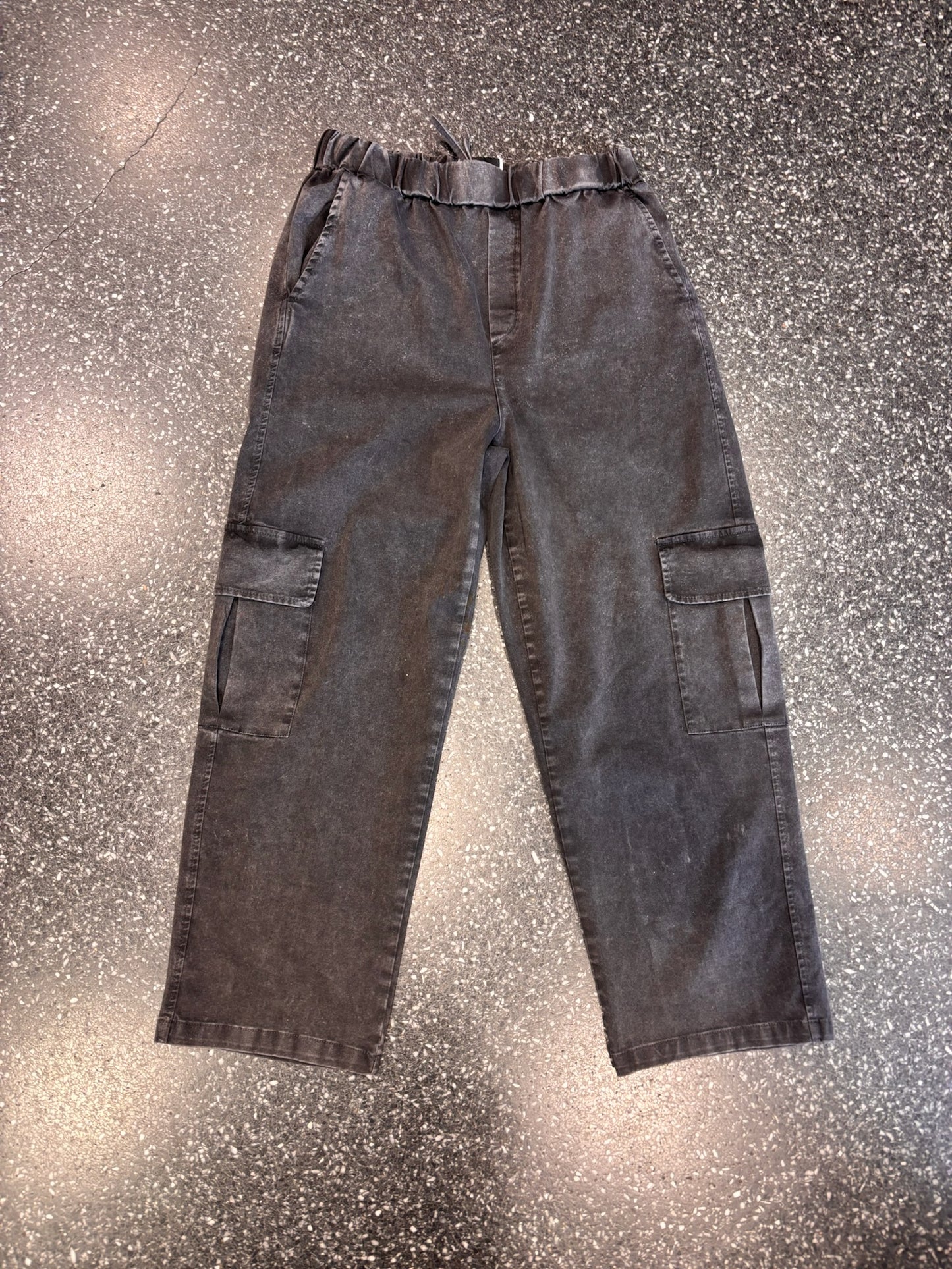JOHANNA - Pantalon cargo délavé