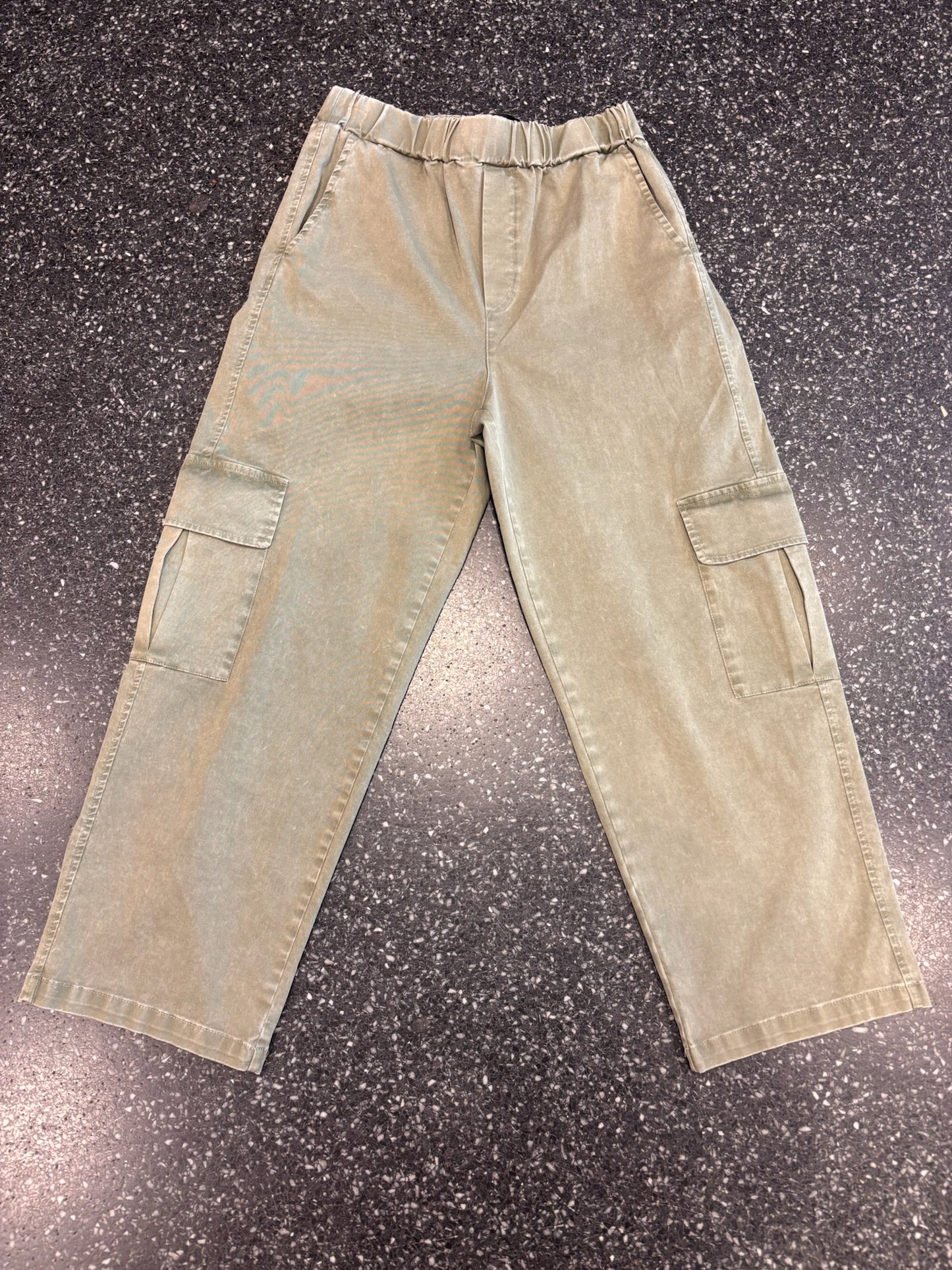 JOHANNA - Pantalon cargo délavé