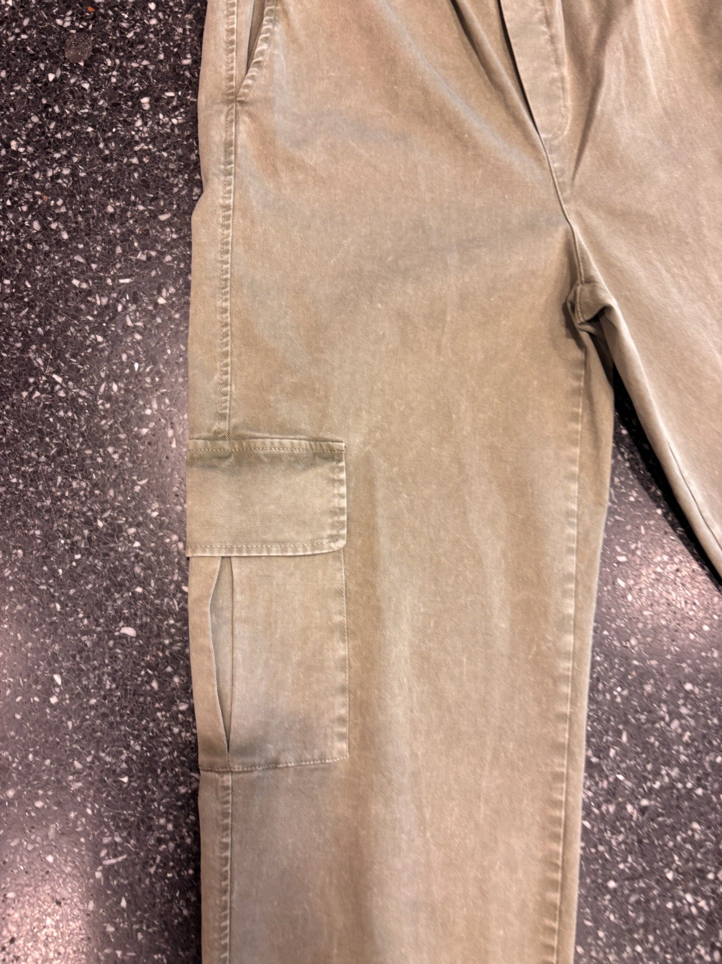 JOHANNA - Pantalon cargo délavé