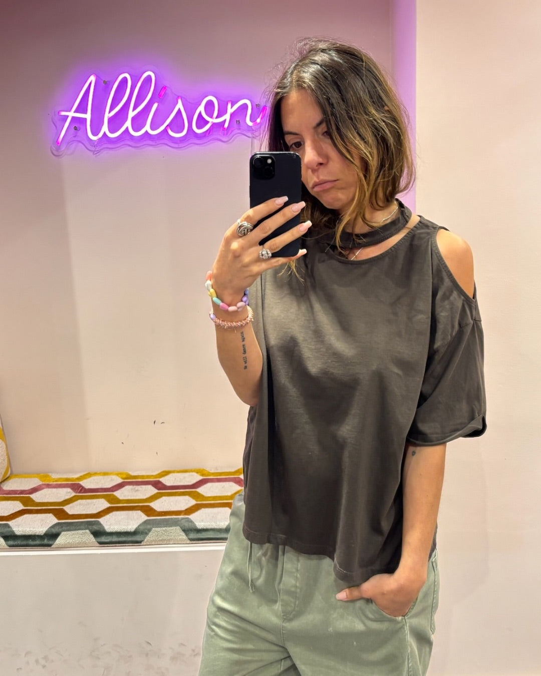 JOHANNA - t-shirt déstructuré col & épaules