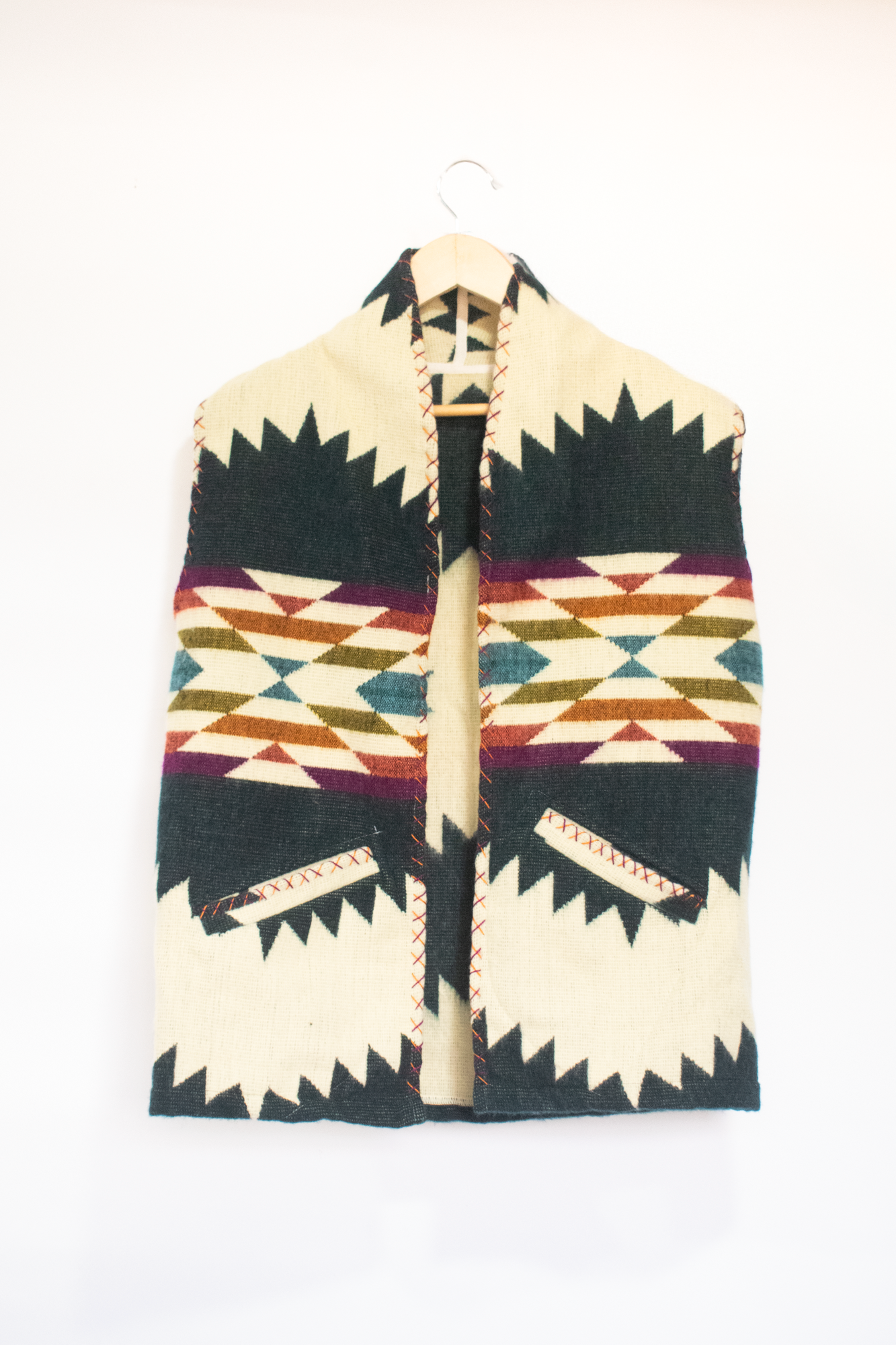 Veste sans manches wild blue - MAISON BADIDO