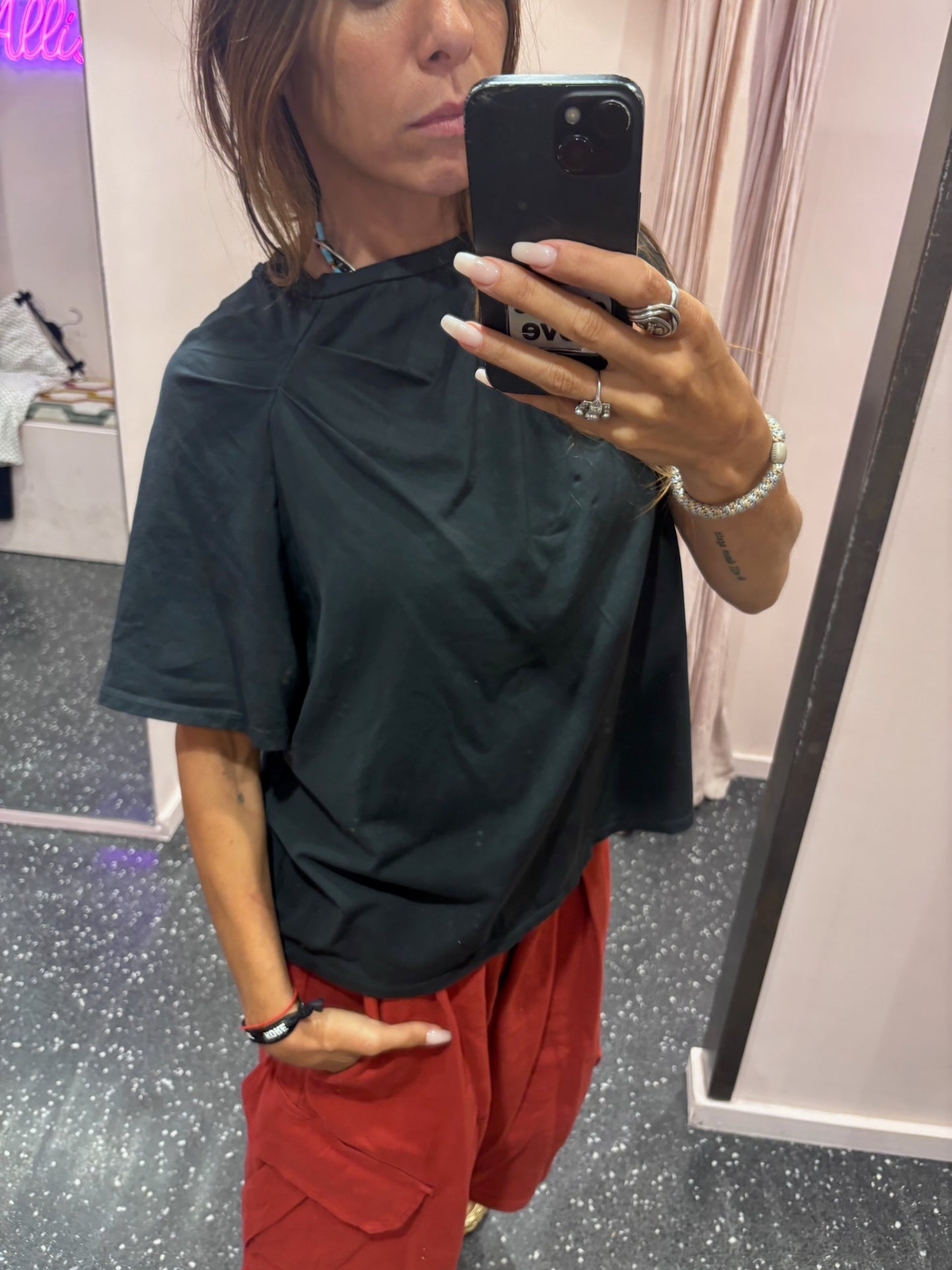 JOHANNA - t-shirt manche froncée