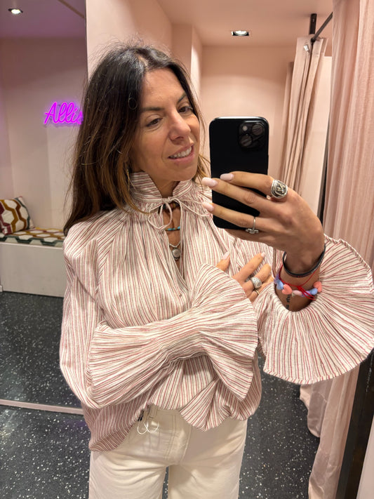 LAURENCE BRAS – blouse Wheela beige stripes