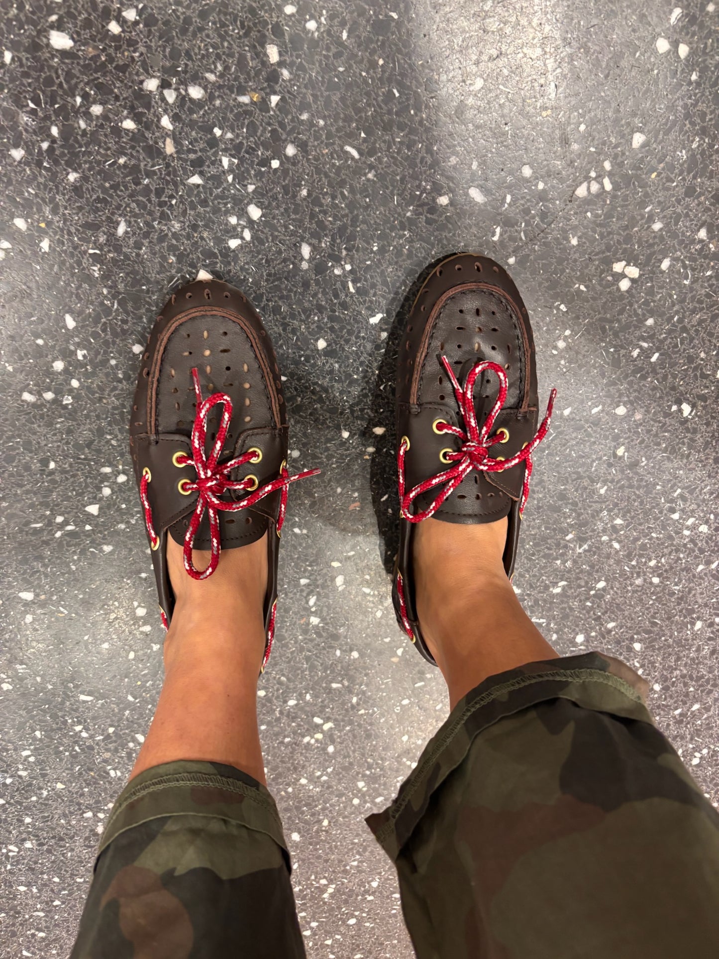 Mocassins en cuir perforé - TORAL