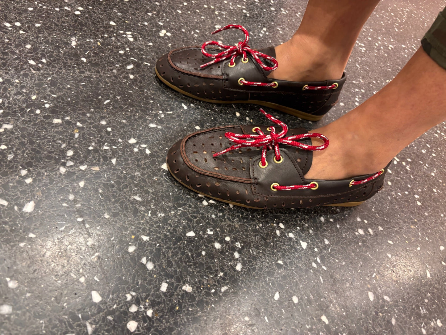 Mocassins en cuir perforé - TORAL