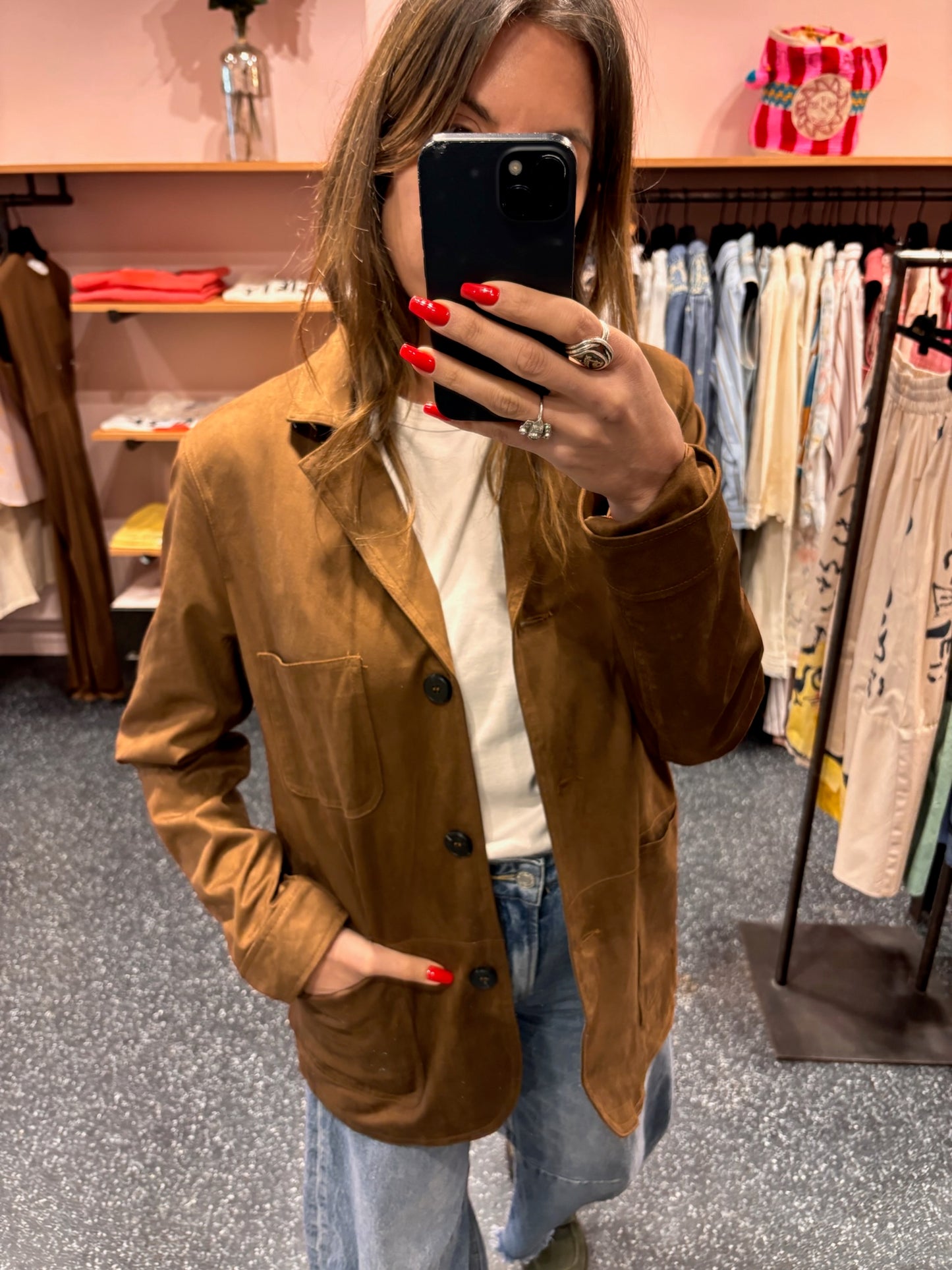 KZELL – Veste marron style vintage