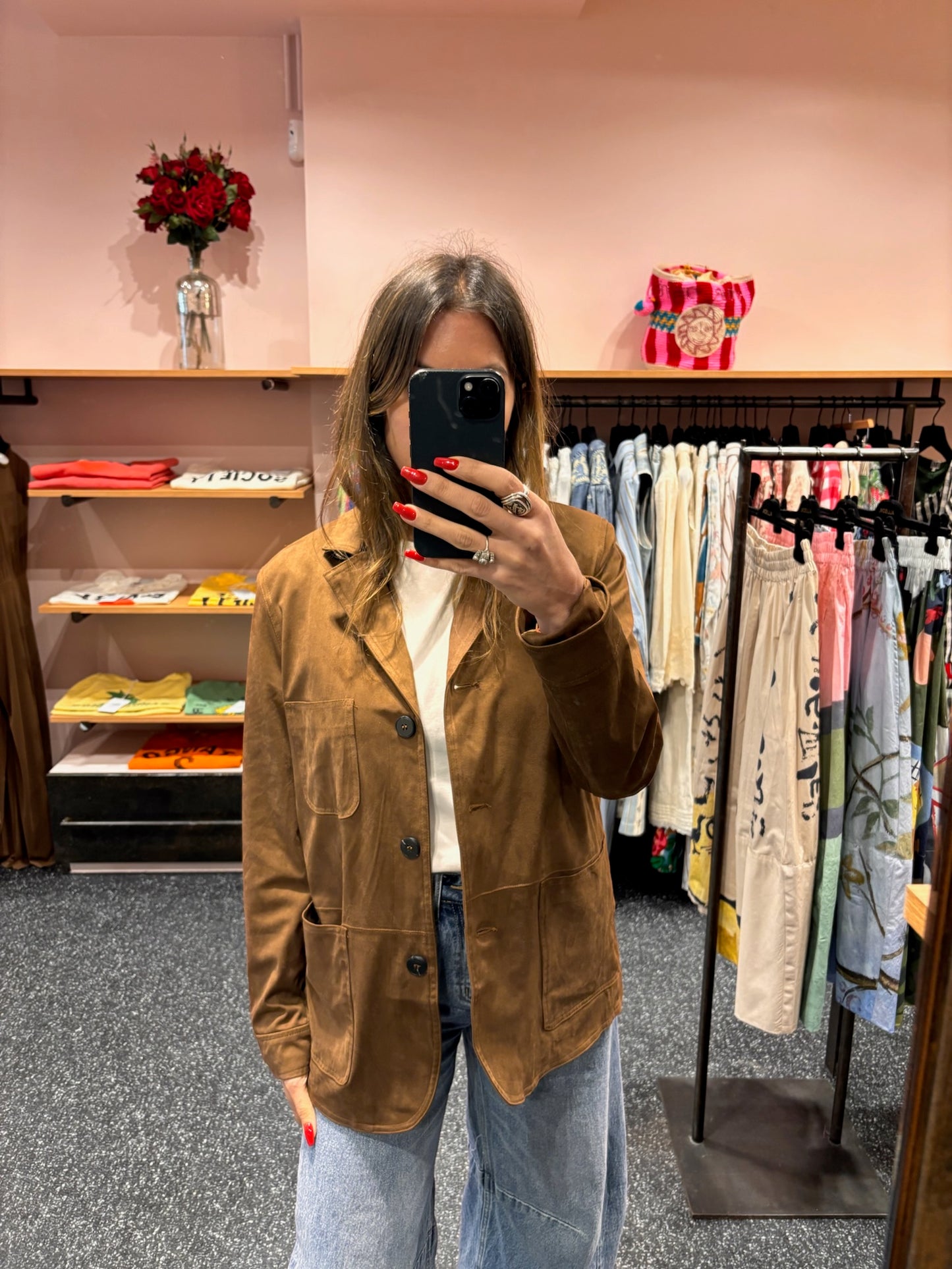 KZELL – Veste marron style vintage