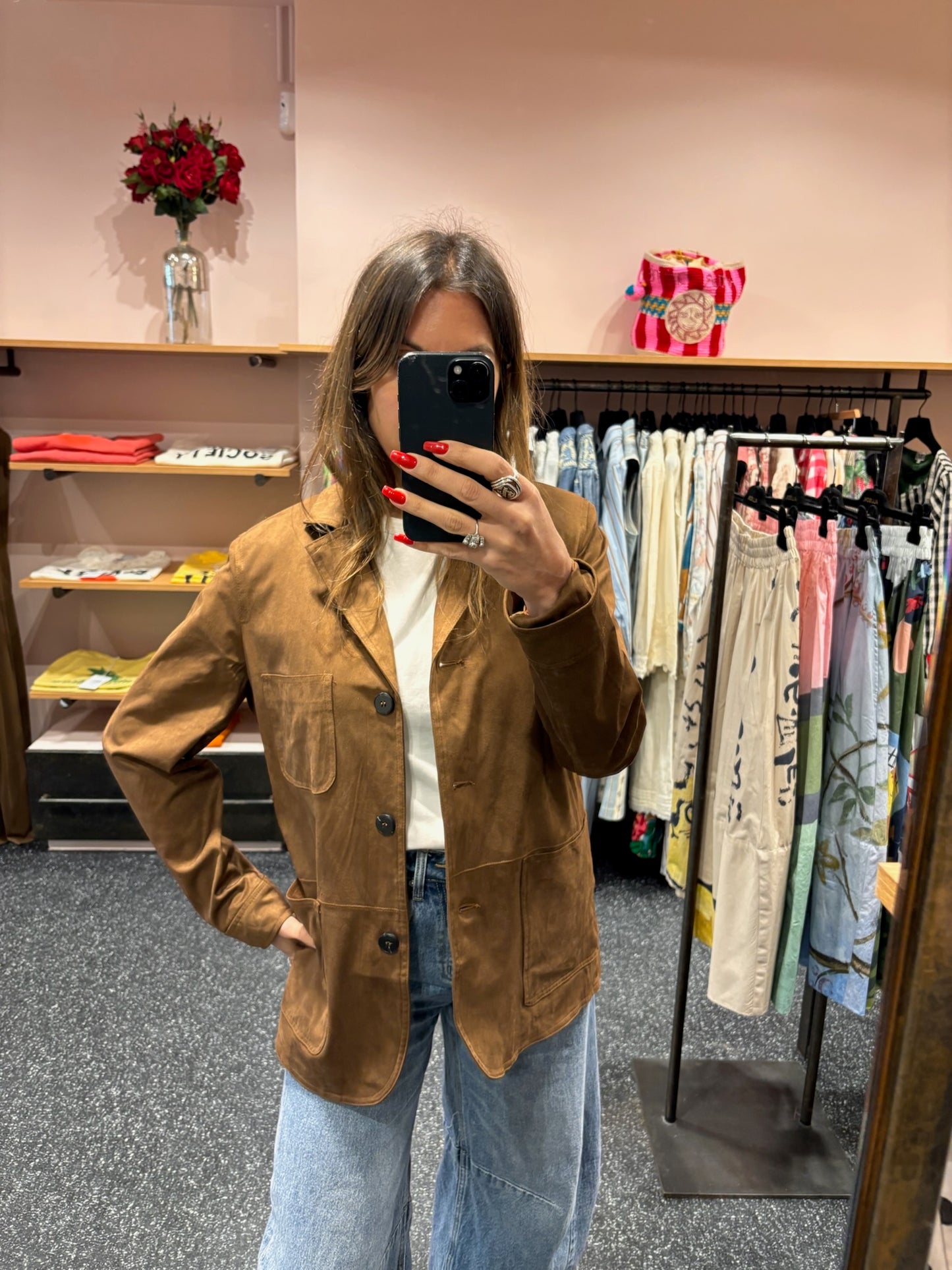 KZELL – Veste marron style vintage