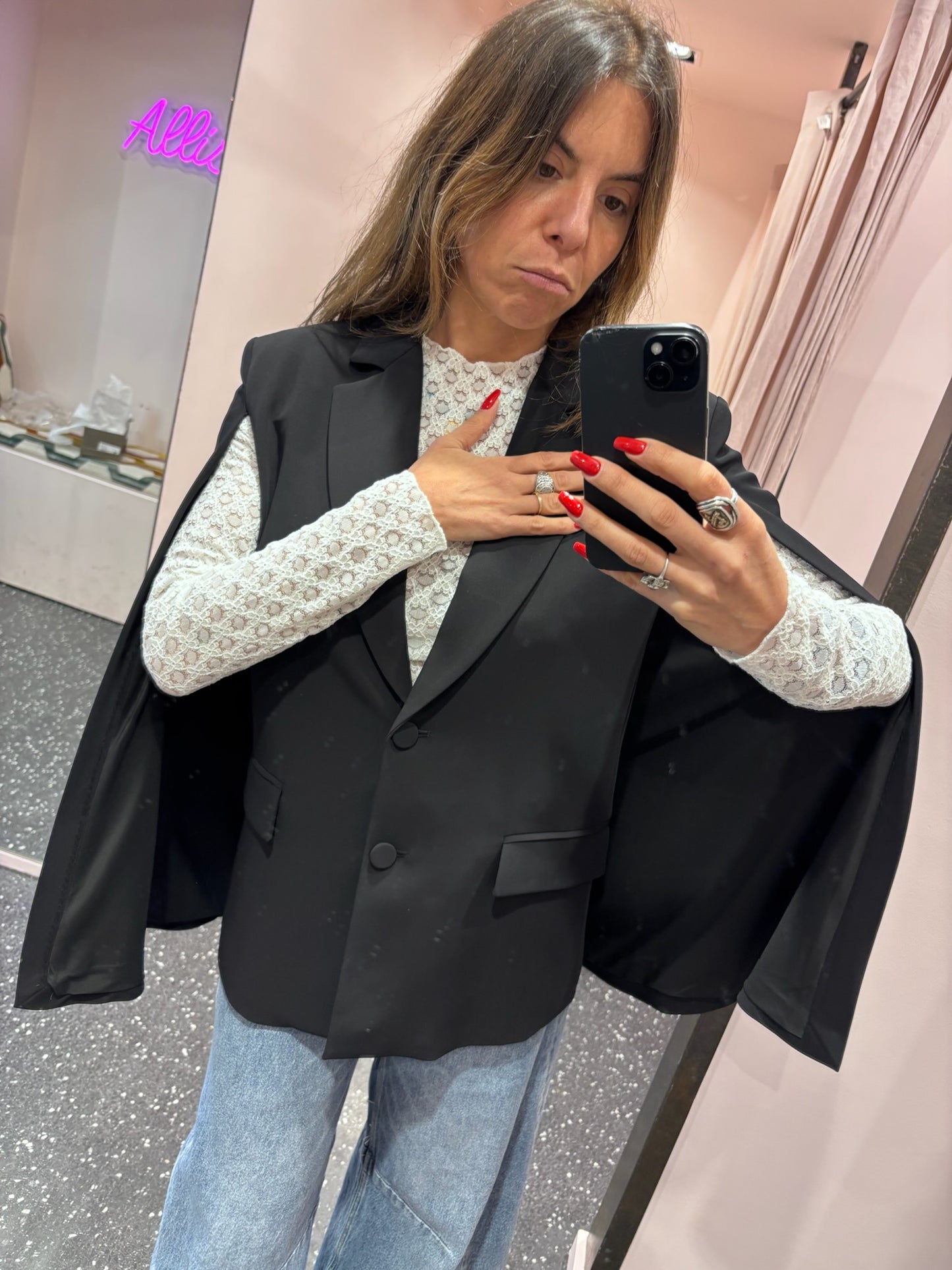 IMPERIAL DIXIE  – Veste cape noire ou blanche