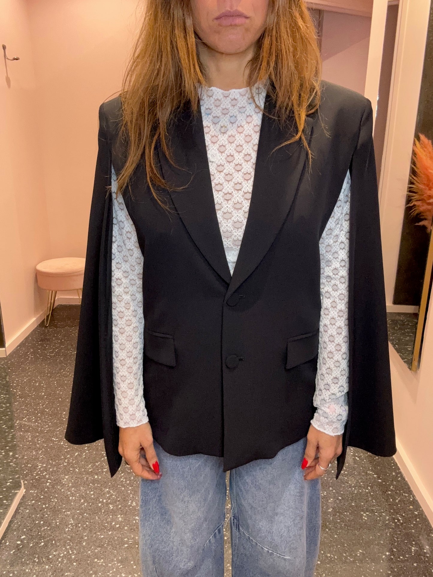 IMPERIAL DIXIE  – Veste cape noire ou blanche