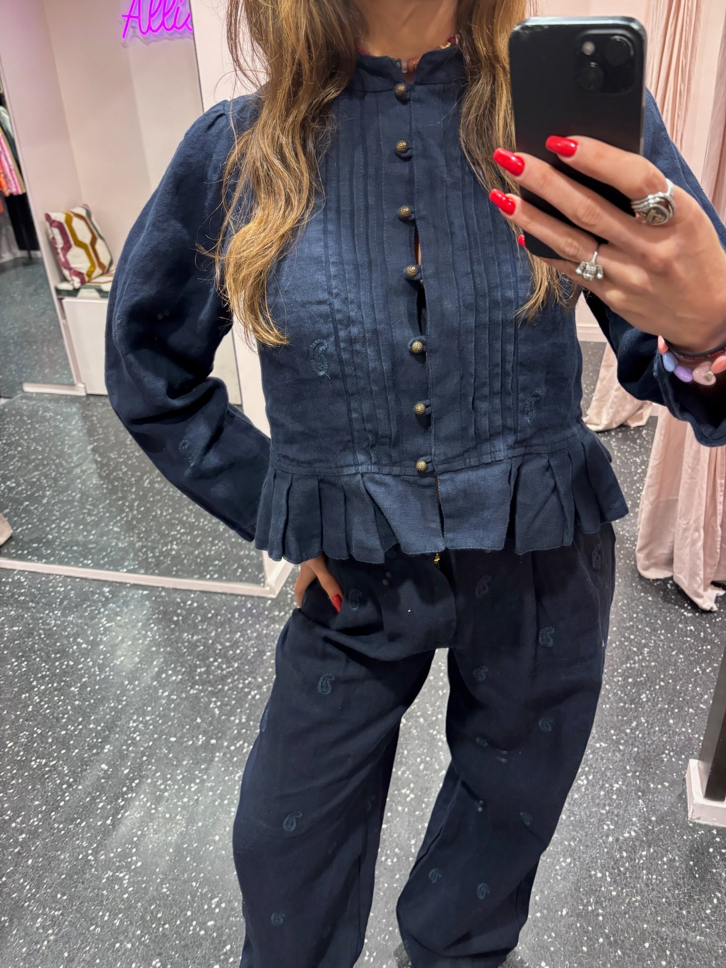 MAISON HÔTEL - Pantalon Otto “Night Blue”
