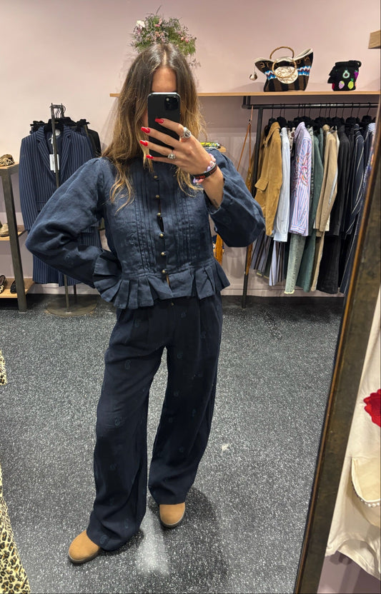 MAISON HÔTEL - Pantalon Otto “Night Blue”