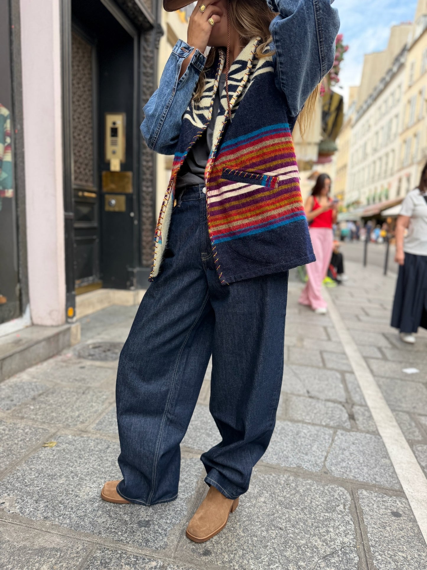 MAISON BADIGO - Veste ojos denim Salvaje