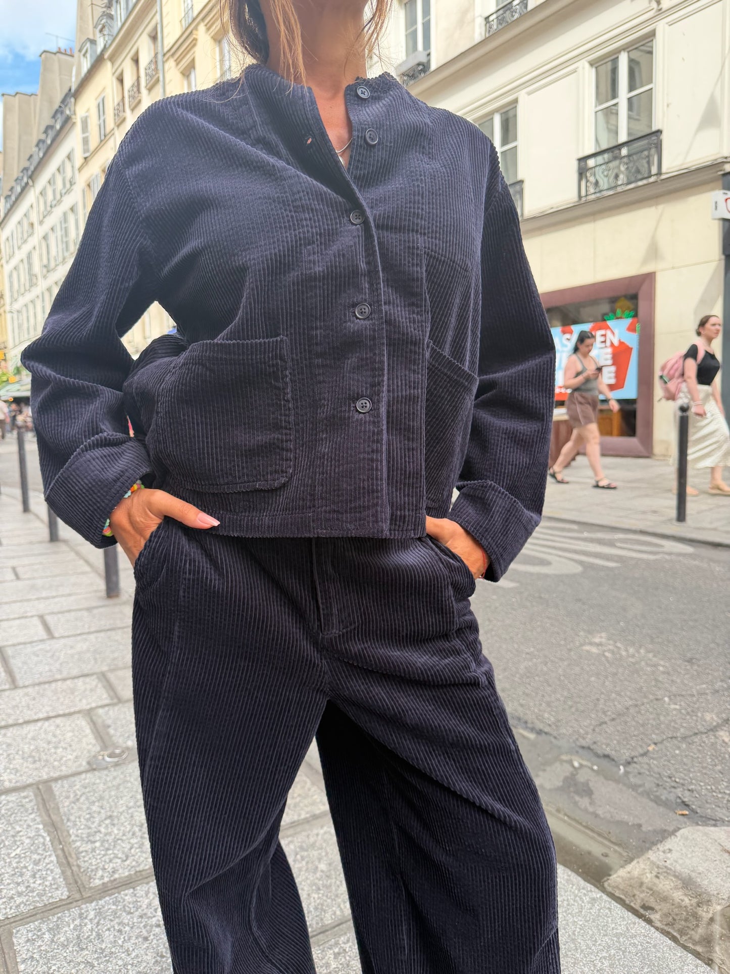 JC SOPHIE - Veste velours côtelé